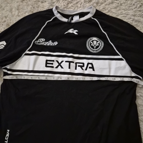 ☆5/$15☆H&M Divided EXTRA Racing Long Sleeve Shirt | Black & White | XS - Picture 6 of 16